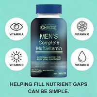 Tablet Multivitamin Pria OEM/ODMOne a Day dengan Vitamin A, D, E & Zinc - untuk Dukungan Kesehatan Sehari-hari