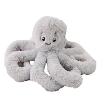 Grand jouet animal en peluche poulpe moelleux doux et mignon créature de la mer peluche PP coton rempli poupée cadeau