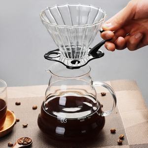Ecocoffee Dripper per Caffè in Stile Giapponese, in Vetro, per 2 o 4 Tazze, Macchina per Caffè a Percolazione - Product Image 4
