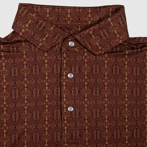 Camisa de Golf Personalizada con Logotipo, sin Cuello, de Bambú y Poliéster, Color Neón, Diseño de Dinosaurio, Elástica en 4 Direcciones, Camuflaje, Cierre de Perlas - Product Image 2