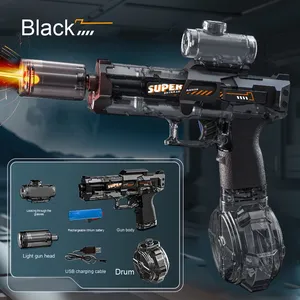 2025 mới điện tự hành Súng nước đồ chơi liên tục phun ánh sáng người lớn trẻ em lửa ánh sáng Chuột băng với tích hợp - Product Image 4