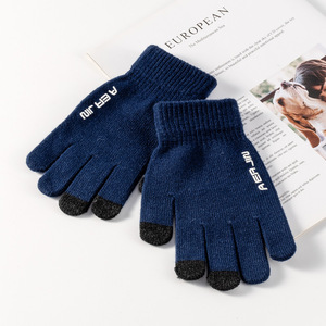 Fabrika doğrudan özel logo eldiven en kaliteli akrilik dokunmatik ekran eldiveni açık eldiven - Product Image 2