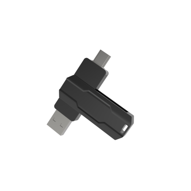 New Hot-selling Silver Rotating the Shell of a USB Flash Drive Metal USB Flash Drive Shell Customized Logo