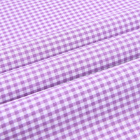 Tela a Cuadros Gingham 100% Poliéster al por Mayor, Tela a Cuadros para Uniformes Escolares, Estilo Liso para Forro de Bolsas y Cortinas