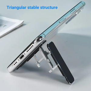 Folding Mini Metal Aluminum Foldable <b>Stand</b> 360 Rotating Universal Smart Home Products - Product Image 4