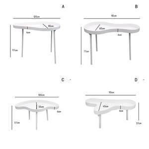 Decoración de Boda para la Recepción, Área de Bienvenida, Decoración de Mostrador de Postres, Elegante Mesa de Postres de Hierro con Diseño de Nubes de 4 Piezas - Product Image 3