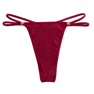 Lencería sexy Tanga con rosca en T Bragas elásticas Tangas Low Rise Hipster Cheeky Ropa interior Tanga de algodón para mujer - Product Image 2