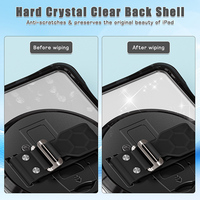 Étui de protection en TPU transparent pour tablette, bandoulière intégrée, pour iPad Mini 6e génération, 8.3 pouces, 2021, A17 Pro, 2024