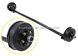 3500LBS Piezas y <span class=keywords><strong>accesorios</strong></span> de remolque Tubo de eje de torsión de remolque 5 agujeros Eje de rueda Kit de eje de remolque con freno eléctrico - Product Image 3