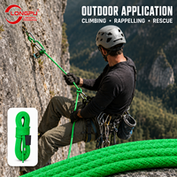 Corde statique LONGPU en nylon 9mm-14mm torsadée 2 brins haute résistance, épissable, pour protection, levage auxiliaire et charge lourde