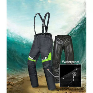 DK-027 con estampado reflectante para hombre, pantalones con Forro cálido extraíble, resistentes al agua, para montar en moto - Product Image 2