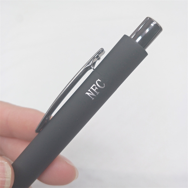 Black Custom Logo NFC Scribe Scannable Smart Pen for Web Page Sharing