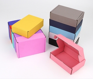 Tùy Chỉnh Cổ Thân Thiện Với Môi Có Thể Tái Chế Kraft Giấy Sóng Gửi Thư Bao Bì Gấp Hộp Cho Vận Chuyển - Product Image 3