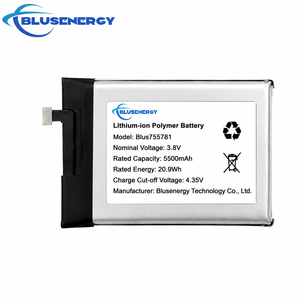 Batterie polymère lithium-ion Blusenergy 3.8V 5500mAh Blus755781 pour l'électronique grand public - Product Image 1