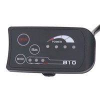 Écran LED S810 36V 48V pour Vélo Électrique, Compteur de Contrôle LED à 4 Fils pour Modification de Vélo, Prise SM