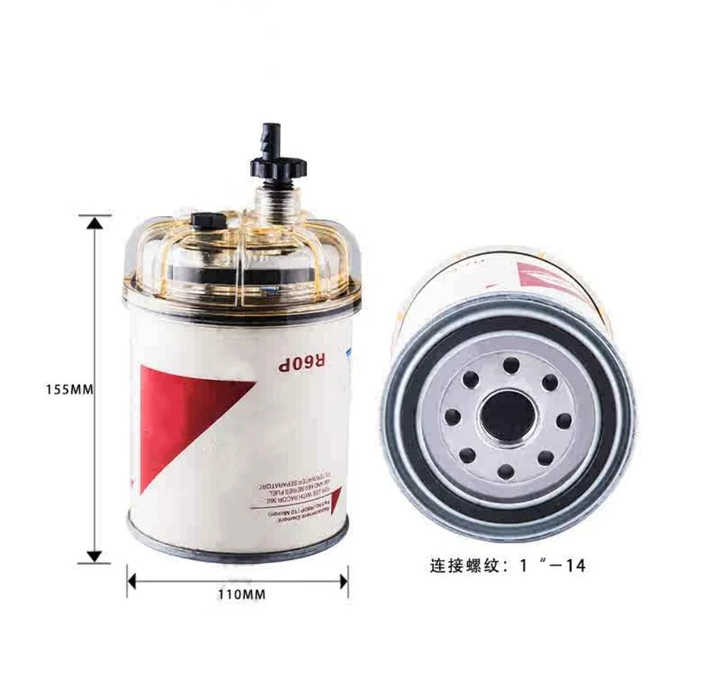 Fuel Filter R60P Fuel Water Separator Filter With Filter Bowl Truck ...