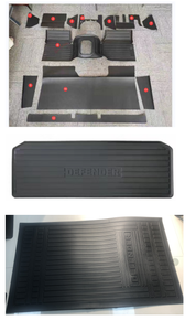แผ่นปูพื้นรถยนต์สำหรับ Lander <span class=keywords><strong>Rover</strong></span> Defender แผ่นรองเท้ารถยนต์กันน้ำยาง TPU 3D ตามต้องการ - Product Image 6