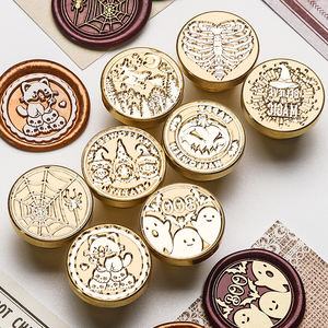 할로윈 시리즈 구리 헤드 씰 밀봉 도구, 휴일 파티 초대장, 선물 장식 제조사 도매 - Product Image 3