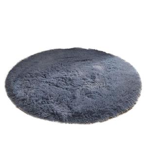 Alfombra con degradado de pelo largo teñida sencilla al por mayor, cesta colgante para el hogar, alfombrilla para silla para decoraciones de oficina o boda - Product Image 5