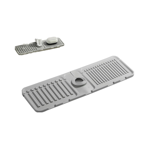 Tappetino in Silicone di alta qualità ad asciugatura rapida per <span class=keywords><strong>lavello</strong></span> da <span class=keywords><strong>cucina</strong></span> paraspruzzi con vassoio protettivo per lavelli in pietra - Product Image 1
