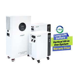 51.2V 6KW All In One Home Energy Storage Battery Inverter 2KWh 8KWh 16KWh Hybrid Solar ESS System Stacked Lithium Batteries BMS