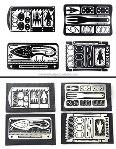 Portefeuille multifonctionnel de survie pour le camping et les autres sports de neige, format carte de crédit, personnalisable, en promotion - Product Image 2