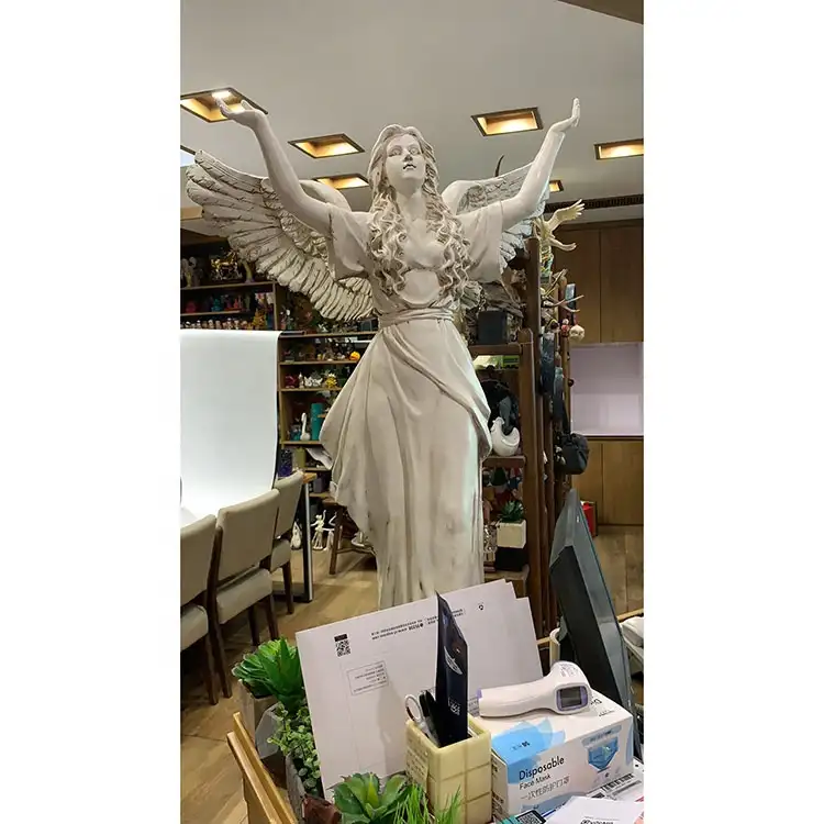 Наружная садовая полирезиновая фигурка ангела, Римская Статуя отеля, декоративные скульптуры, домашний декор, полимерная Современная Художественная Скульптура