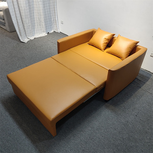 Canapé-<span class=keywords><strong>lit</strong></span> avec rangement Meubles de chambre à coucher <span class=keywords><strong>2</strong></span> <span class=keywords><strong>places</strong></span> Canapés-lits multifonctions coulissants en cuir - Product Image 6