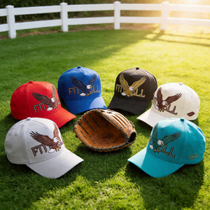 Casquettes de baseball à 5 panneaux en coton bicolore de haute qualité avec logo brodé personnalisé - Product Image 6