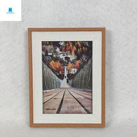 Cadre photo en bois minimaliste personnalisé en gros pour la décoration intérieure, à assembler soi-même