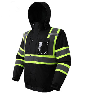 कस्टम सस्ती कीमत फैशन हाई-विद निर्माता बाहरी पुरुष चिंतनशील सुरक्षा कार्य जैकेट - Product Image 2
