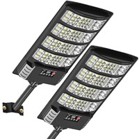 Lampe solaire de rue à luminosité réglable 600W ABS, projecteur IP66, alimentation par télécommande, éclairage LED extérieur pour routes