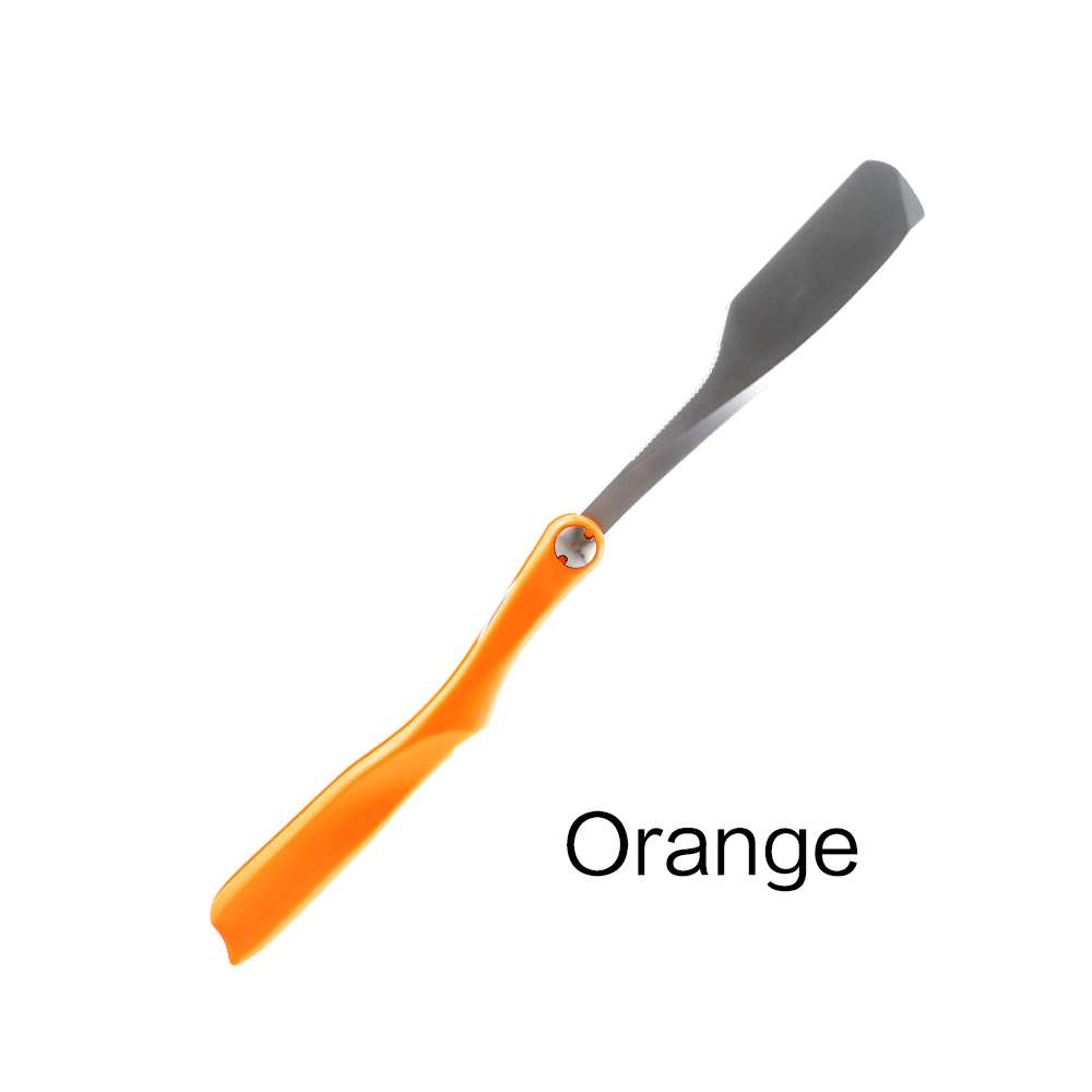 Rasoir droit à logo privé orange