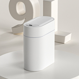 <span class=keywords><strong>Cubo</strong></span> de <span class=keywords><strong>Basura</strong></span> Inteligente con Sensor, de Plástico, con Doble <span class=keywords><strong>Puerta</strong></span>, de 9L, con Adsorción <span class=keywords><strong>Automática</strong></span>, para Baño, Hogar, con Espacio Reducido - Product Image 1