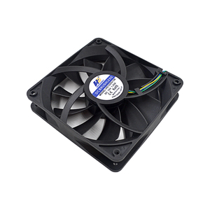 Ventilador de refrigeración de flujo axial compacto CC de 120mm al por mayor 12V 24V regulación de velocidad para fuente de energía eléctrica con control de temperatura de armario - Product Image 4