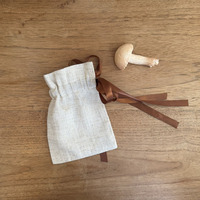 Sac cadeau en lin de haute qualité avec cordon de serrage pour emballage et rangement, personnalisation acceptée