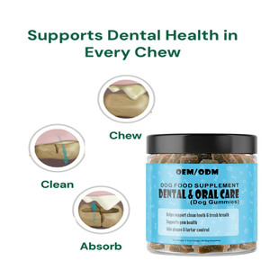 Compléments alimentaires pour animaux de compagnie personnalisés, gommes multivitaminées pour chiens et chats, absorption rapide, calcium, huile de poisson, soins dentaires buccaux - Product Image 4