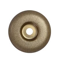Machine à meuler en spirale FN 100 mm (4 pouces) personnalisable OEM, lame diamantée électroplaquée, dureté H, abrasif fin pour marbre et granit