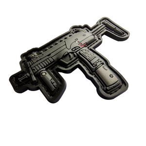 Hebat <span class=keywords><strong>Hook</strong></span> <span class=keywords><strong>And</strong></span> <span class=keywords><strong>Loop</strong></span> karet PVC Patch kecil Gun perlengkapan taktis terbuat karet taktis PVC Patch - Product Image 6