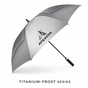 Paraguas de golf semiautomáticos de lujo, clásicos, personalizados con logotipo, para exteriores, grandes, resistentes al viento, impermeables, con protección UV. - Product Image 2