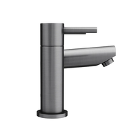 Robinet d'évier de salle de bain en bronze brossé double poignée mitigeur de douche de bain de vanité avec pommeau de douche montage sur pont
