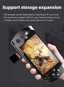 Console de jeu portable X6 4,3 pouces préprogrammée avec jeux gratuits, prise en charge de la sortie TV, console de jeu vidéo pour garçons - Product Image 3