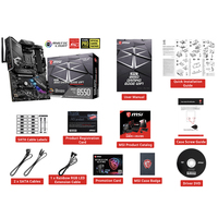 二手MSI MPG B550游戏边缘无线游戏主板，配有AMD Ryzen 5 7 9 3600X 3700X 3800X 3900X台式机处理器