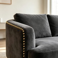 Agrafes de rembourrage décoratives DIY en laiton plaqué or 19 mm à tête ronde pour artisanat et meubles, lot de 6000 pièces