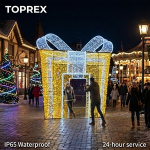 TOPREX Arche lumineuse géante 3D LED en forme de boîte cadeau, IP65, <span class=keywords><strong>pour</strong></span> décoration extérieure de Noël, événements en centre commercial et affichage paysager - Product Image 2