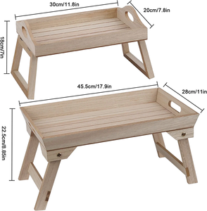 <span class=keywords><strong>Plateau</strong></span> de table de <span class=keywords><strong>lit</strong></span> pliant en bois petit <span class=keywords><strong>déjeuner</strong></span> dîner <span class=keywords><strong>plateau</strong></span> de repas pour chambre à coucher - Product Image 6