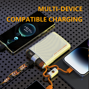 Banque d'alimentation mobile à charge rapide 22.5W <span class=keywords><strong>10000</strong></span> mah banque d'alimentation portable avec <span class=keywords><strong>c</strong></span>âble type <span class=keywords><strong>c</strong></span> et 8 broches - Product Image 4