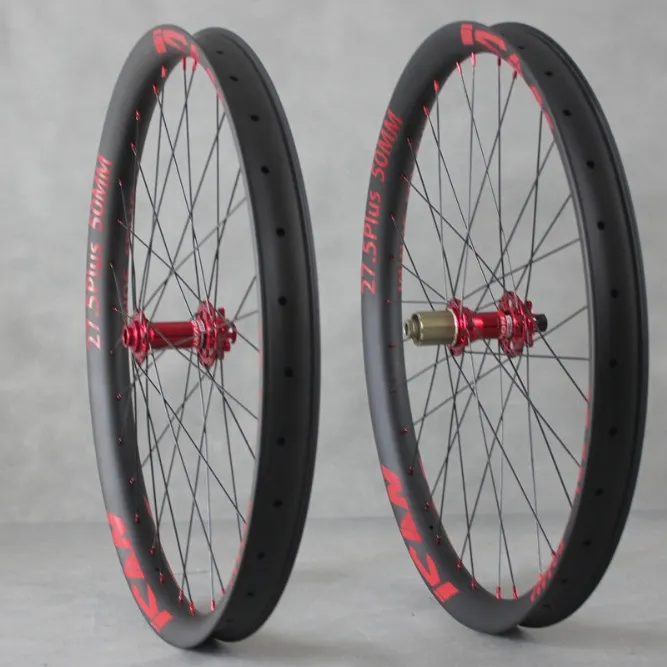 ピスト　50mmカーボンホイール　クリンチャー MTBカーボン27.5インチ50mm幅クリンチャーホイール650B自転車カーボン