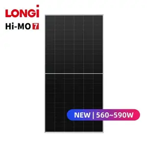 고성능 PV 모듈 Longi 태양열 LR5-72HGD 570w 580w 585w 590w 유틸리티 발전소를 위한 태양열 모듈 패널