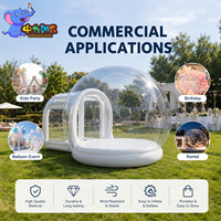 Dôme en PVC transparent pour ballons volants pour fêtes d'enfants, location d'événements, maison à bulles gonflable personnalisée